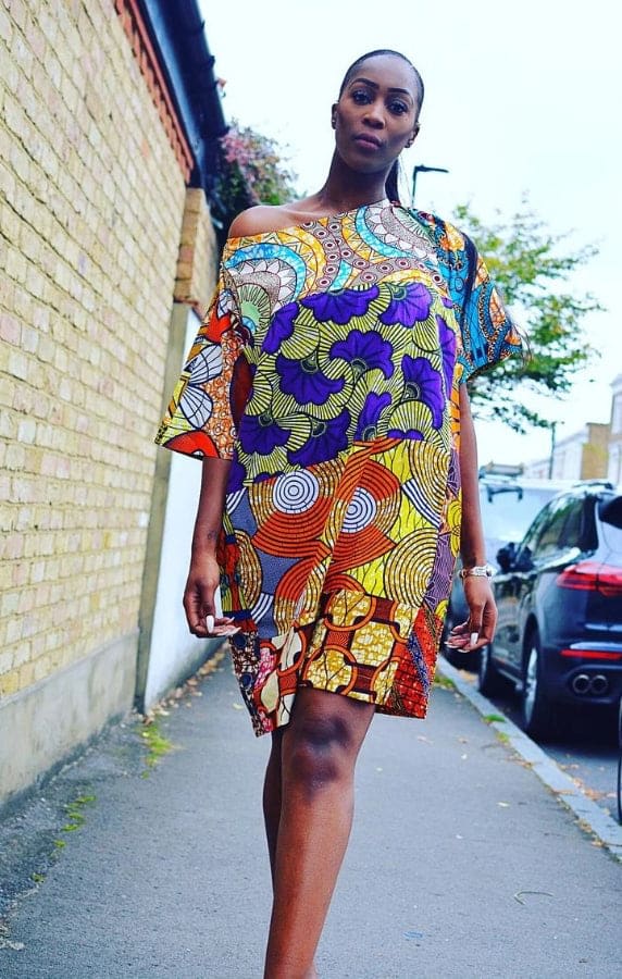 KAIRA Ankara Flare Sleeves Midi Dress - dlooksbykiki eStore