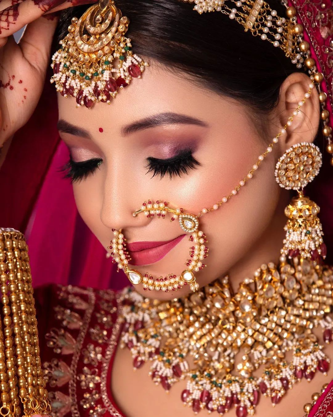 5 Different Types of Bridal Makeup Looks Are Popular,From Matte Makeup to Minimal makeup  meghashop.com