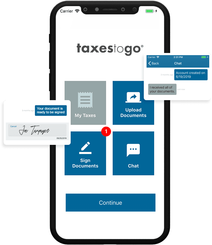 Taxes To Go Mobile App Tax Services Empire Tax Office Tax Software