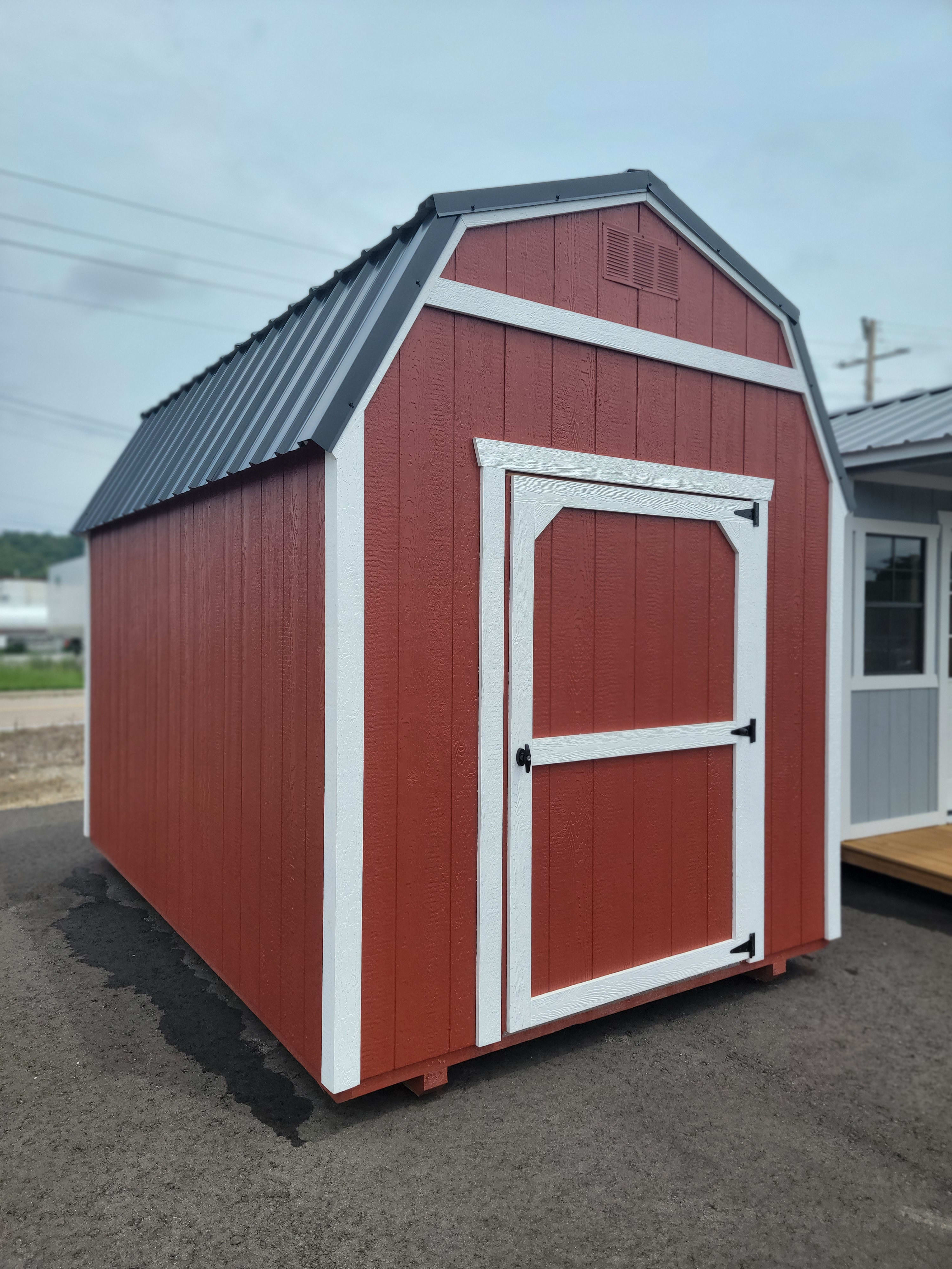 8x12 Lofted Shed Lofted Sheds Hoosier Stash Outdoor Portable