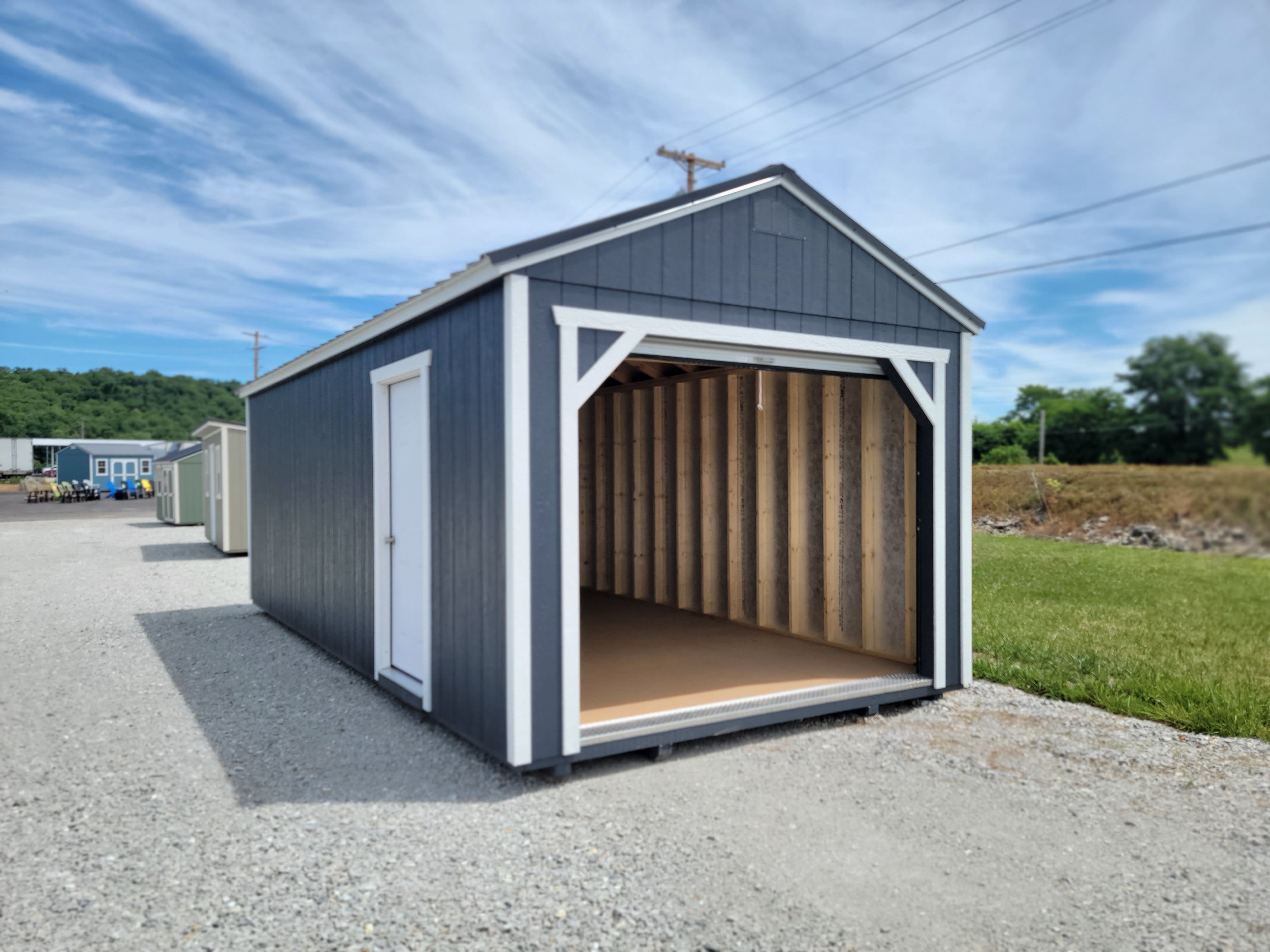 12x24 Utility Garage - Garages - Hoosier Stash Outdoor | Portable ...