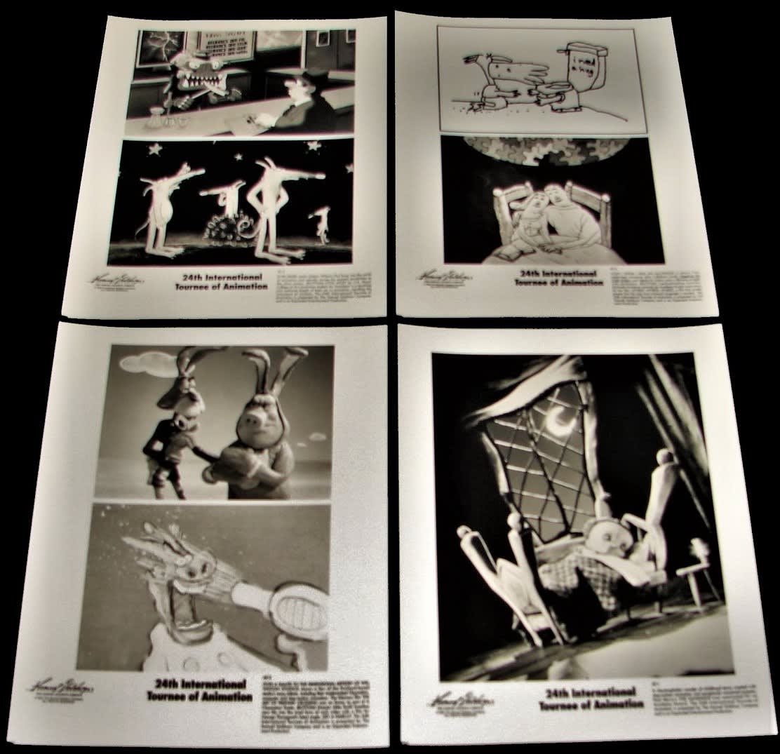 4 1993 24th INTERNATIONAL TOURNEE of ANIMATION 8x10 Movie Press Photos