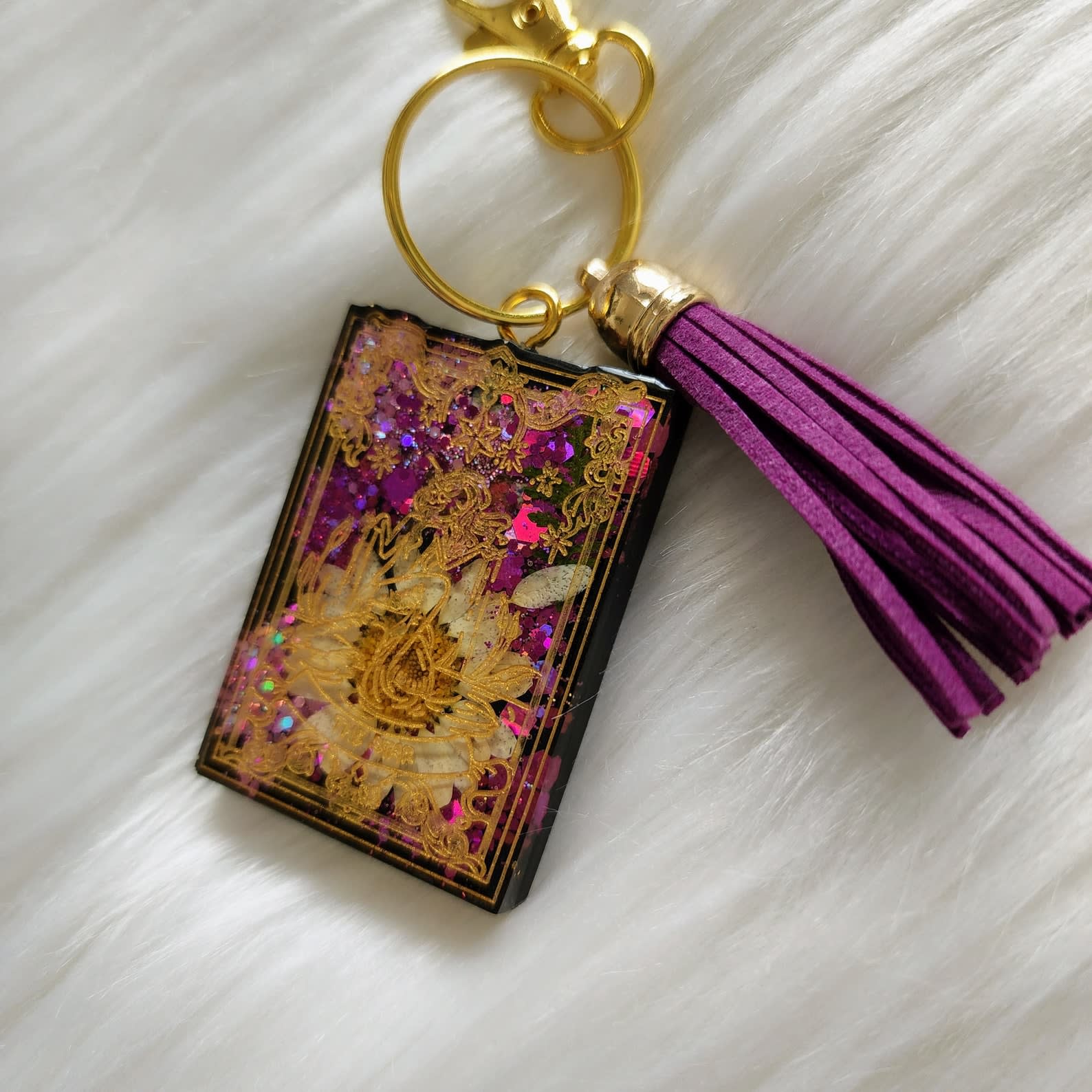 Moon Tarot Card Keychain