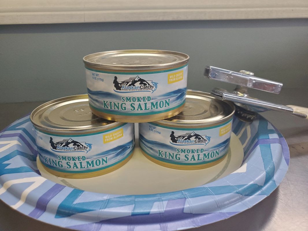 Canned Wild Caught Alaskan Smoked King Salmon - Canned Fish