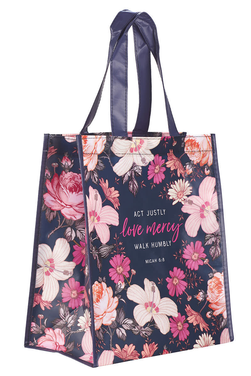 Women's Floral Tote Bag For Laptop - Fits 15.6-16 Inch, Multiple Pockets, Water-Resistant