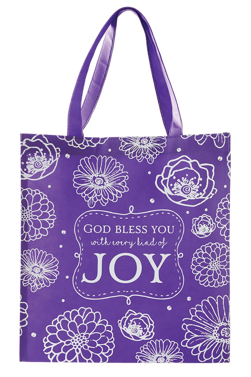 Floral Design Tote Bag with Zipper – Little Joy Studios