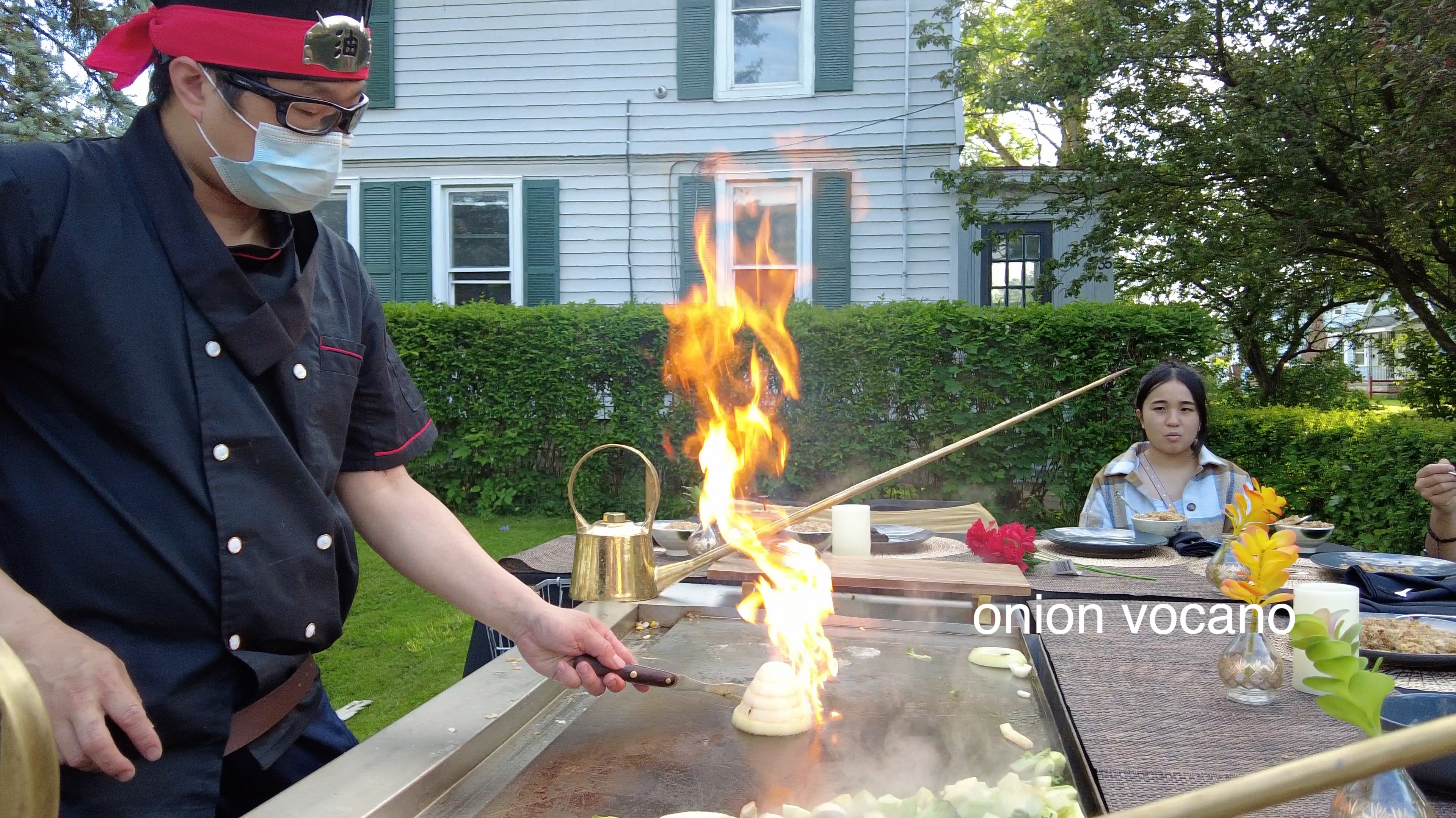 cooking in front of you hibachi