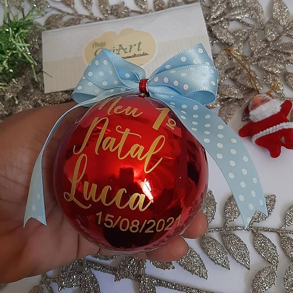 Bola de Natal personalizadas - Natal - Criart Papelaria Personalizada |  Recife