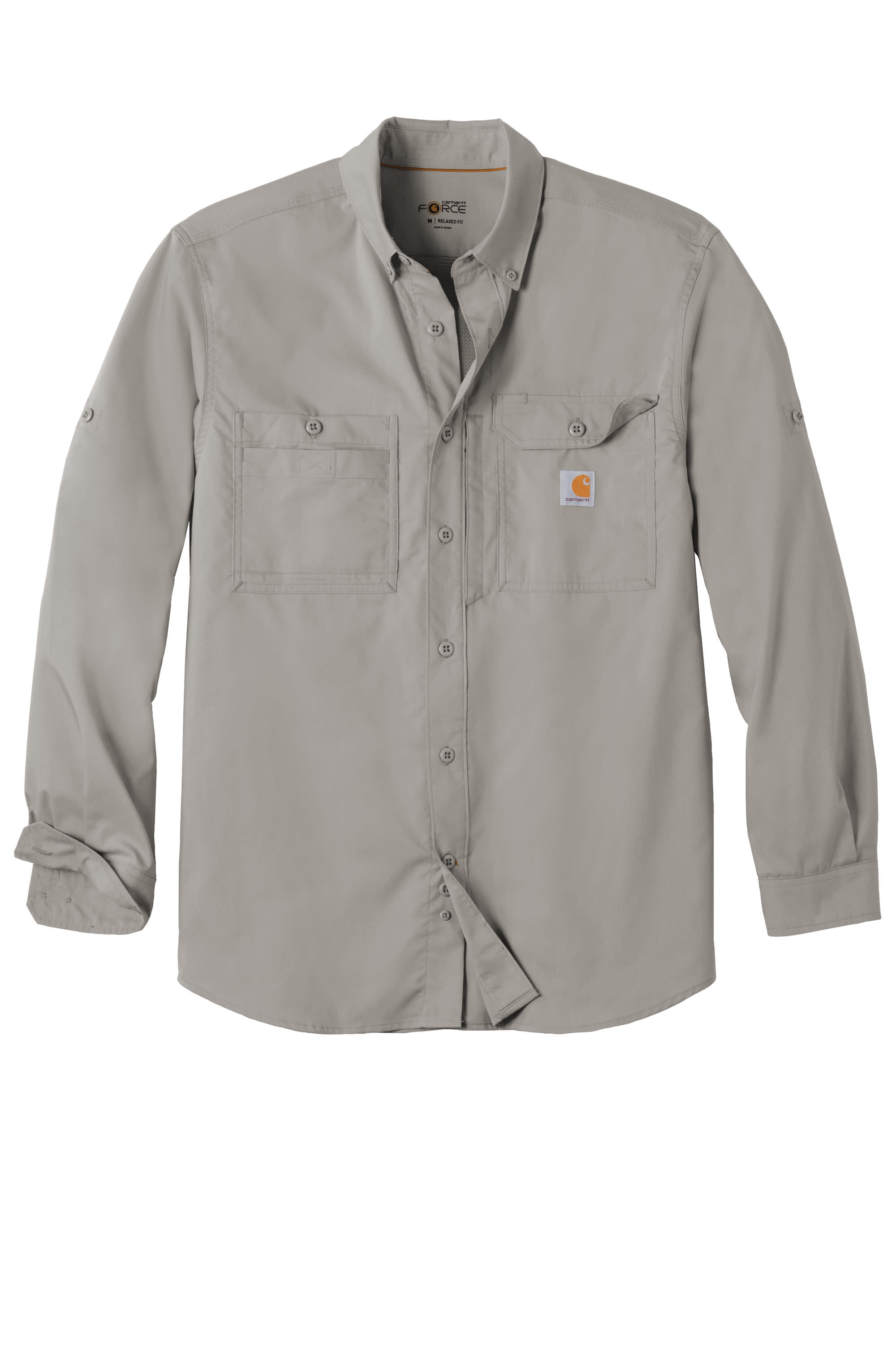 Carhartt Force ® Ridgefield Solid Long Sleeve Shirt - Carhartt - Delta19  LLC, Screen Printing & Embroidery Shop