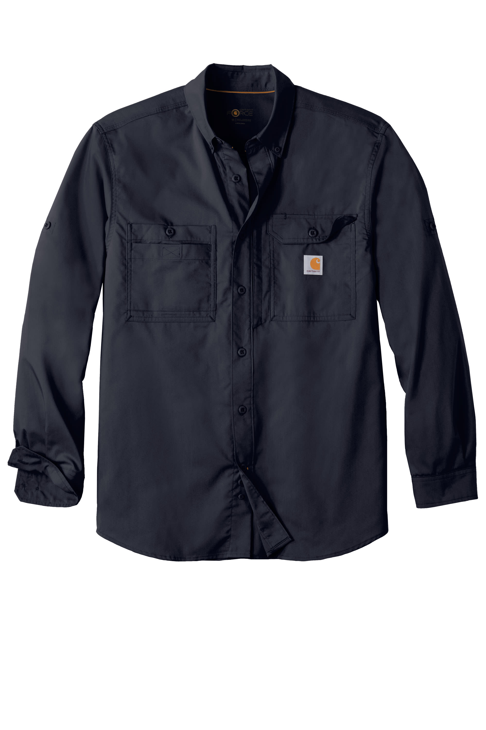 Carhartt Force ® Ridgefield Solid Long Sleeve Shirt - Carhartt - Delta19  LLC, Screen Printing & Embroidery Shop