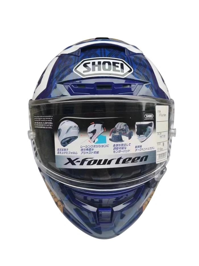 Shoei X14 Blue Lucky Cat Ii Helmet Full Face