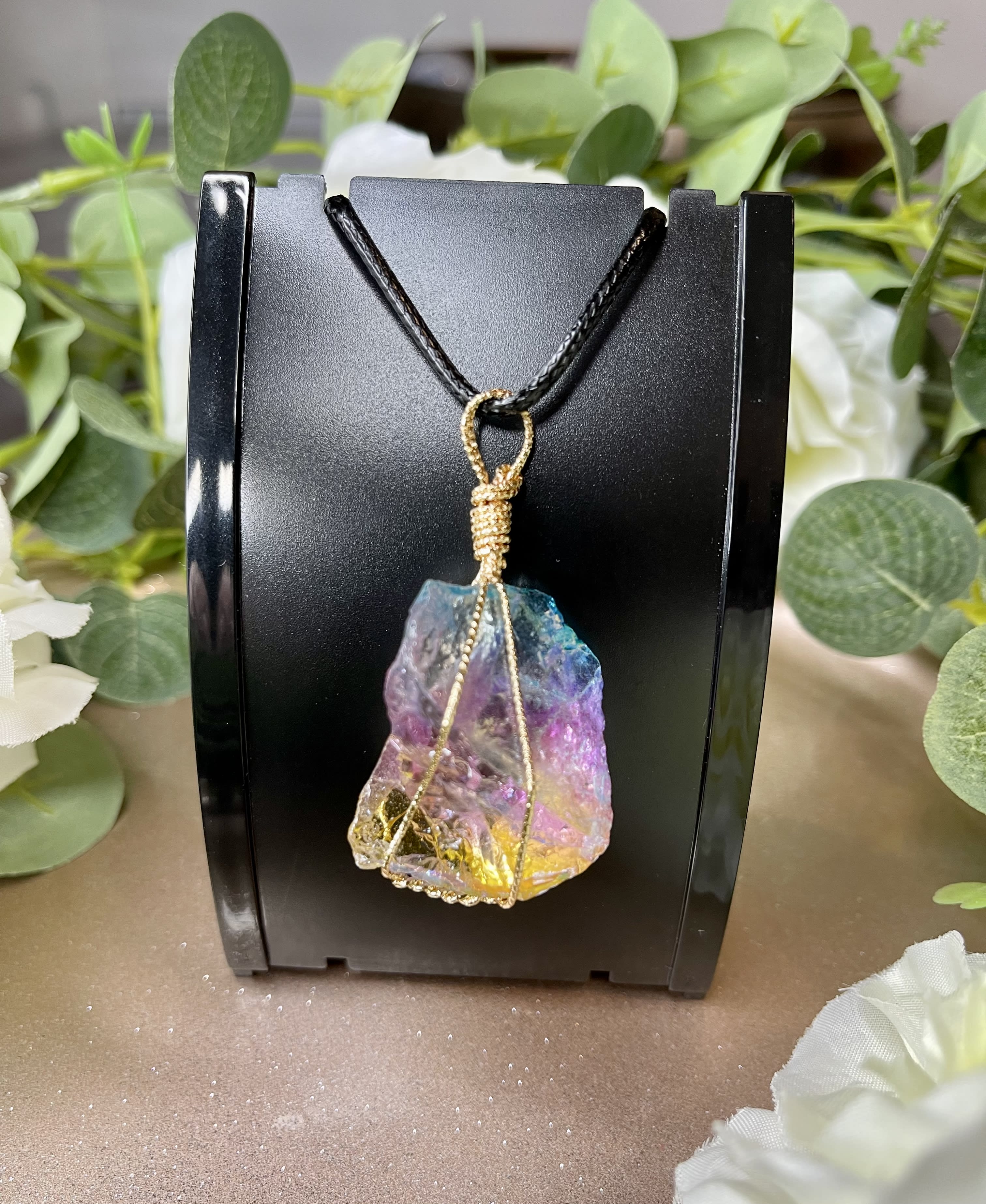 Angel Aura Pink Opalite, Knapped Arrowhead, Wire Wrapped Necklace WN-0 –  Stone Path Trading LLC