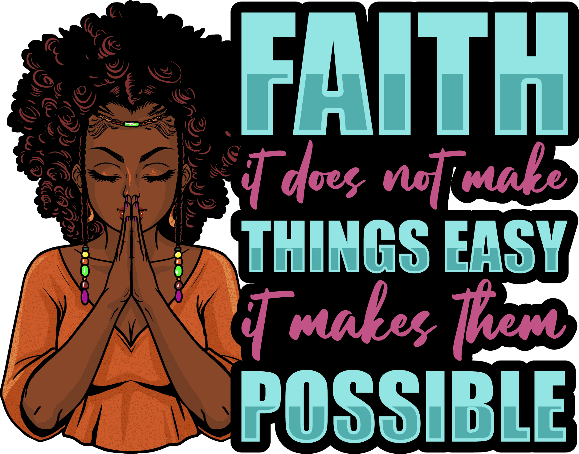 Faith It Does Not Make Things Easy 5 Piece Set Special Sets 