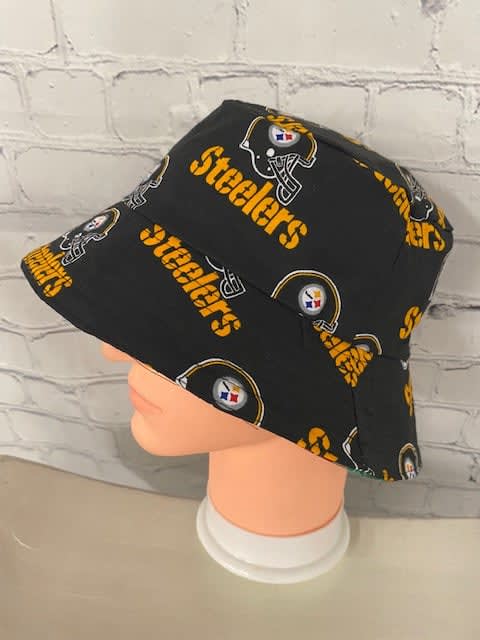 Buy Handmade Pittsburgh Steelers Cotton Bucket Hat & Mask Set Online in  India 