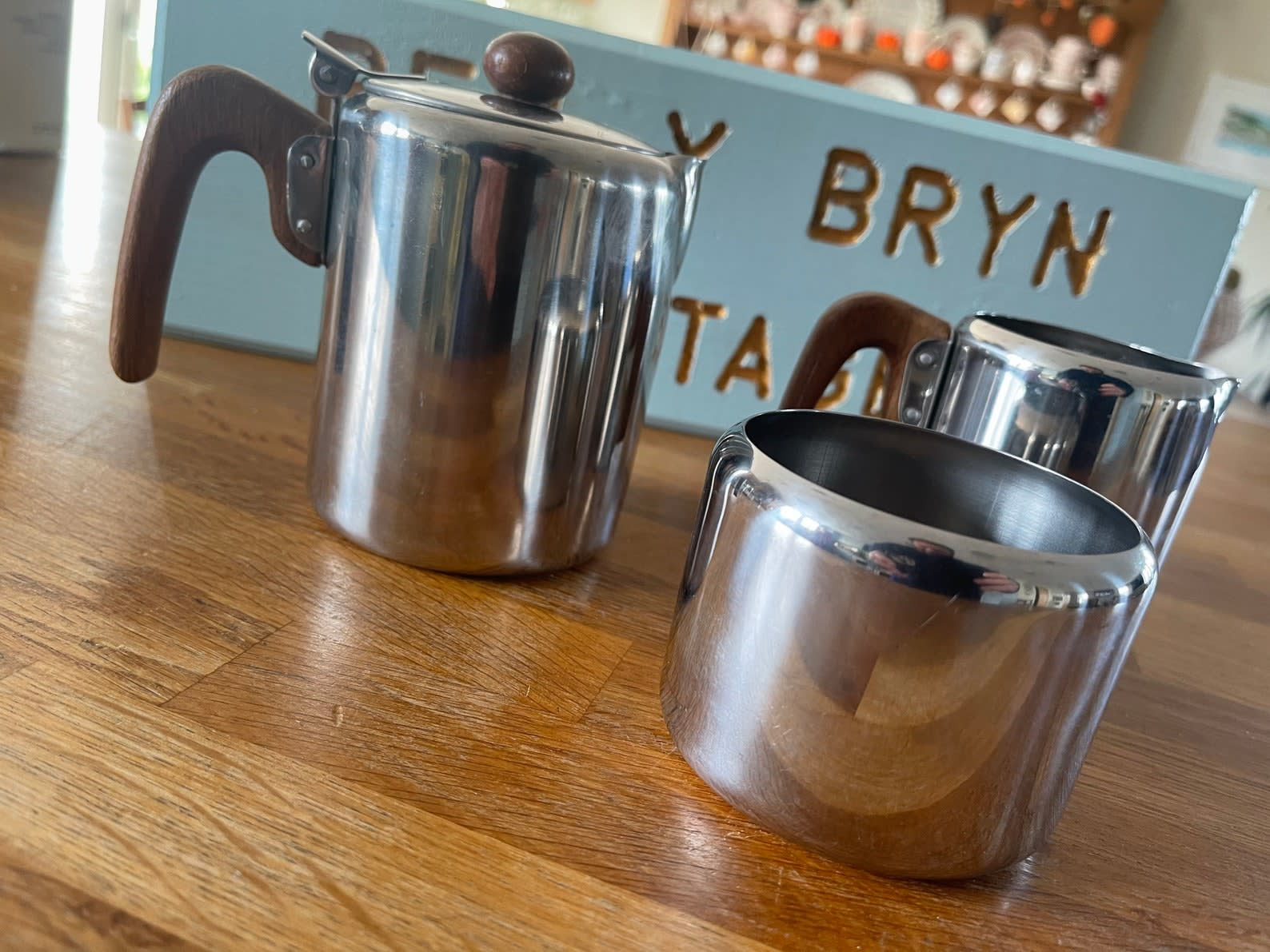 Vintage Stainless Steel Teaset Retro Stainless Steel Teapot -  UK