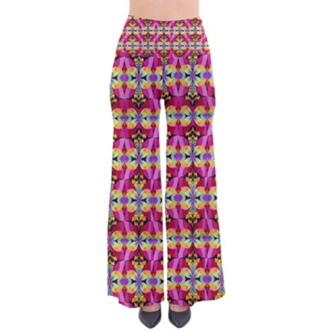 Rainbow Painterly Wide Leg Pants – CURRENT AIR