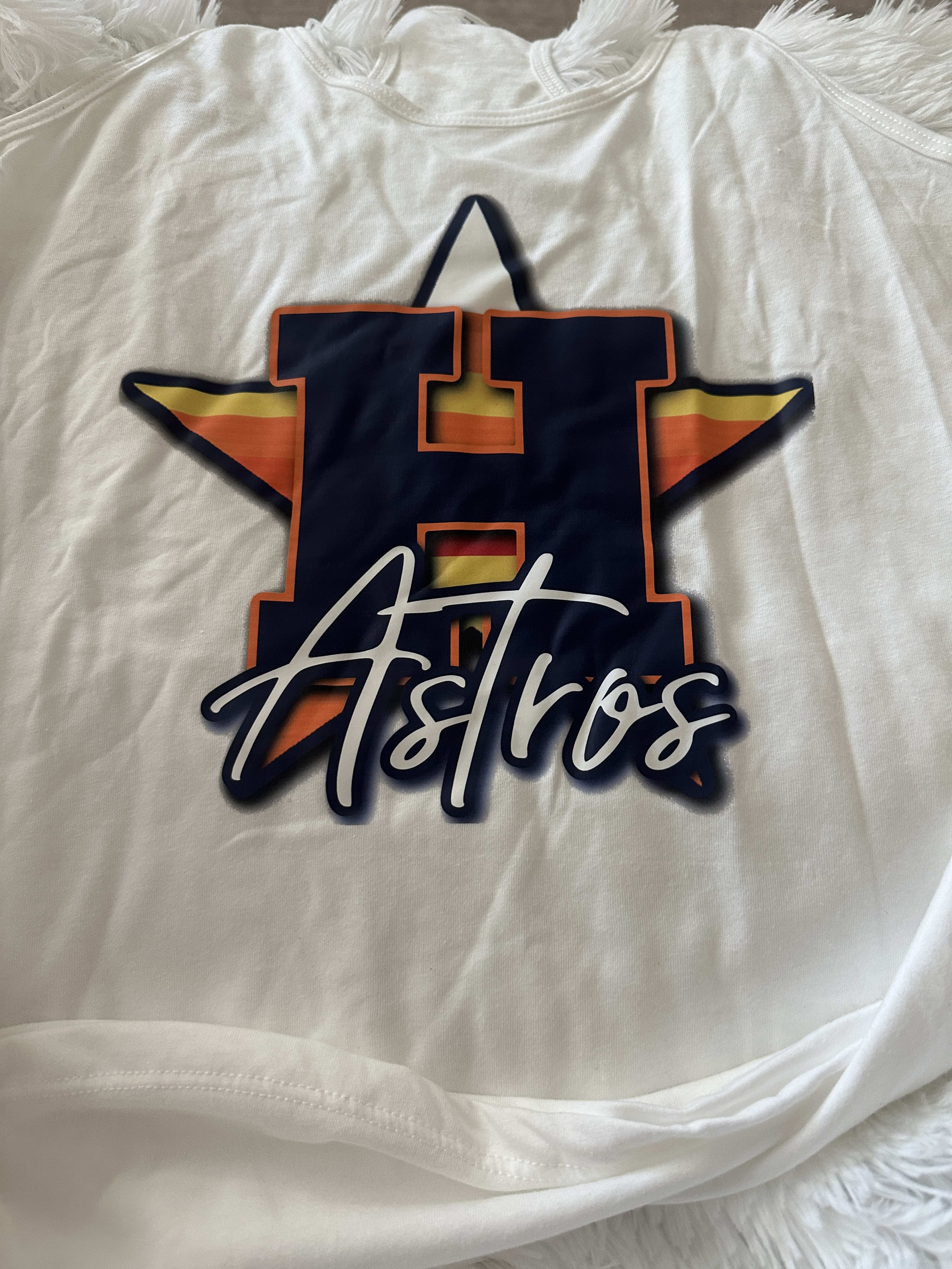 Astros Star Shirt - T-Shirts and Tanks - Inspired Creations With Lacy