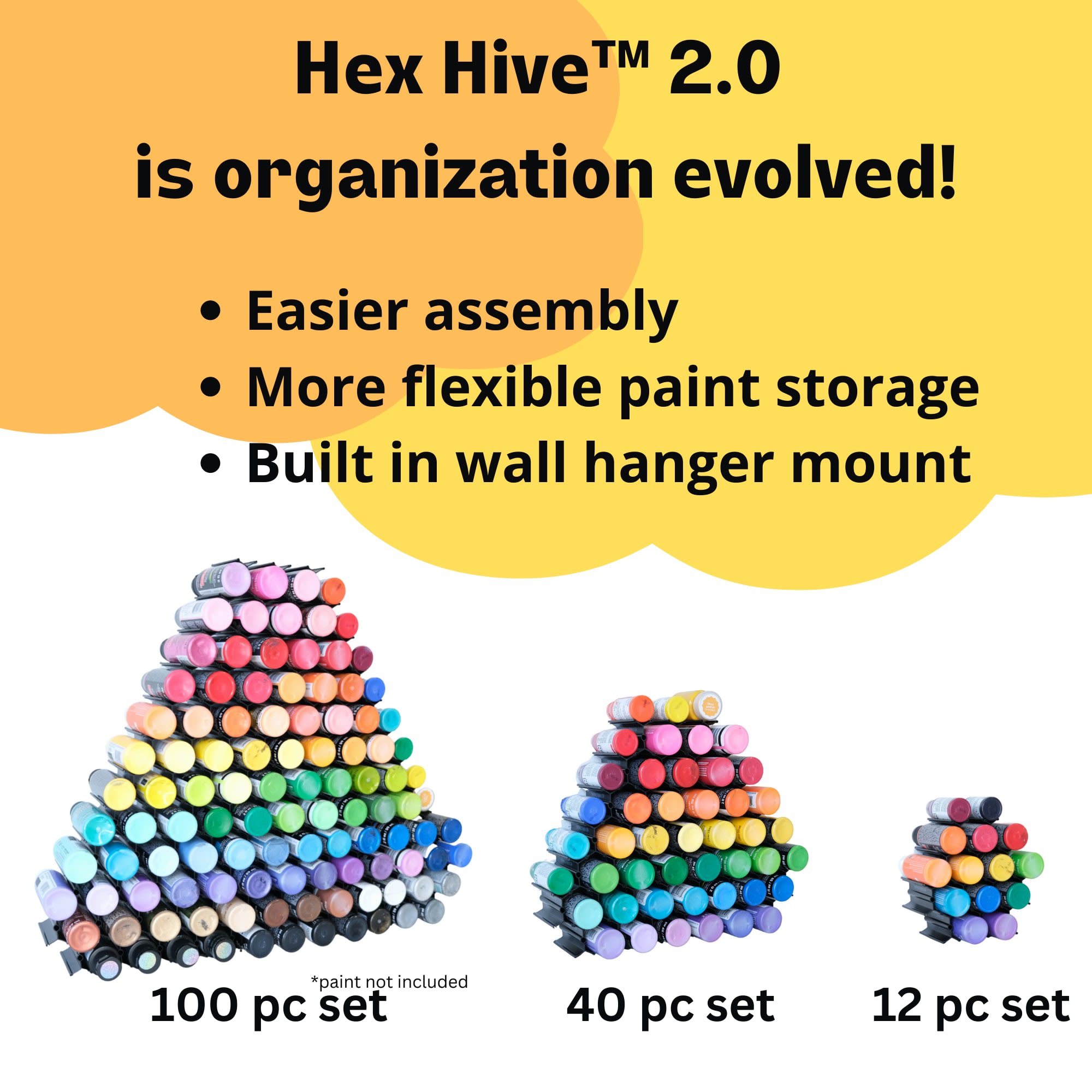 Hex Hives Keep Craft Paints and Markers Organized