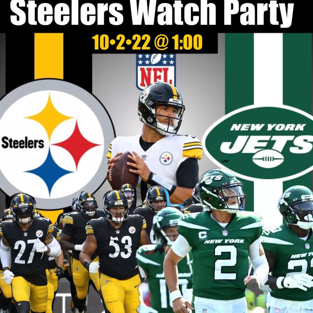 Pittsburgh Steelers vs. New York Jets 10/2/22 Game Poster