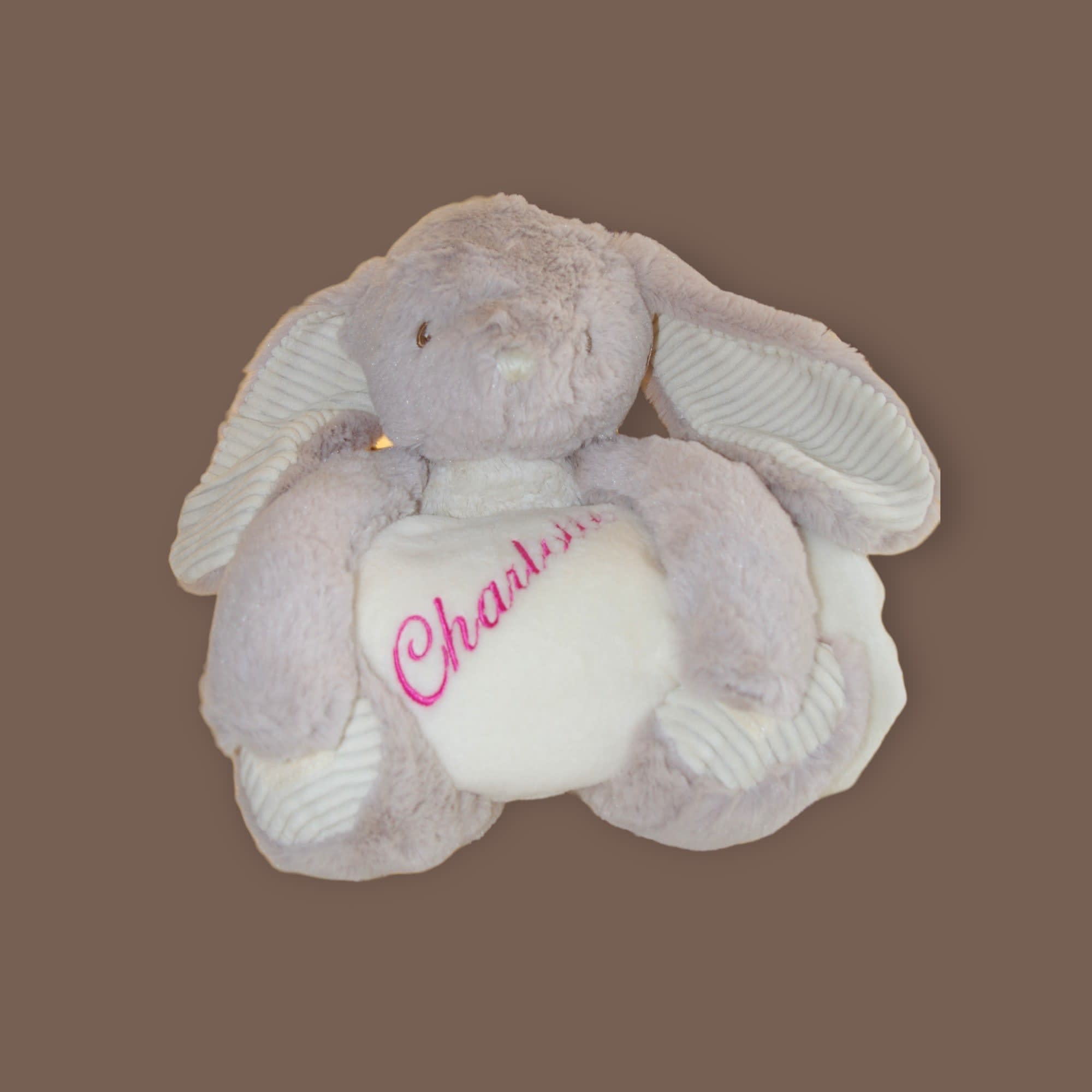 Personalised embroidered Rabbit teddy bear - Personalised Embroidered ...
