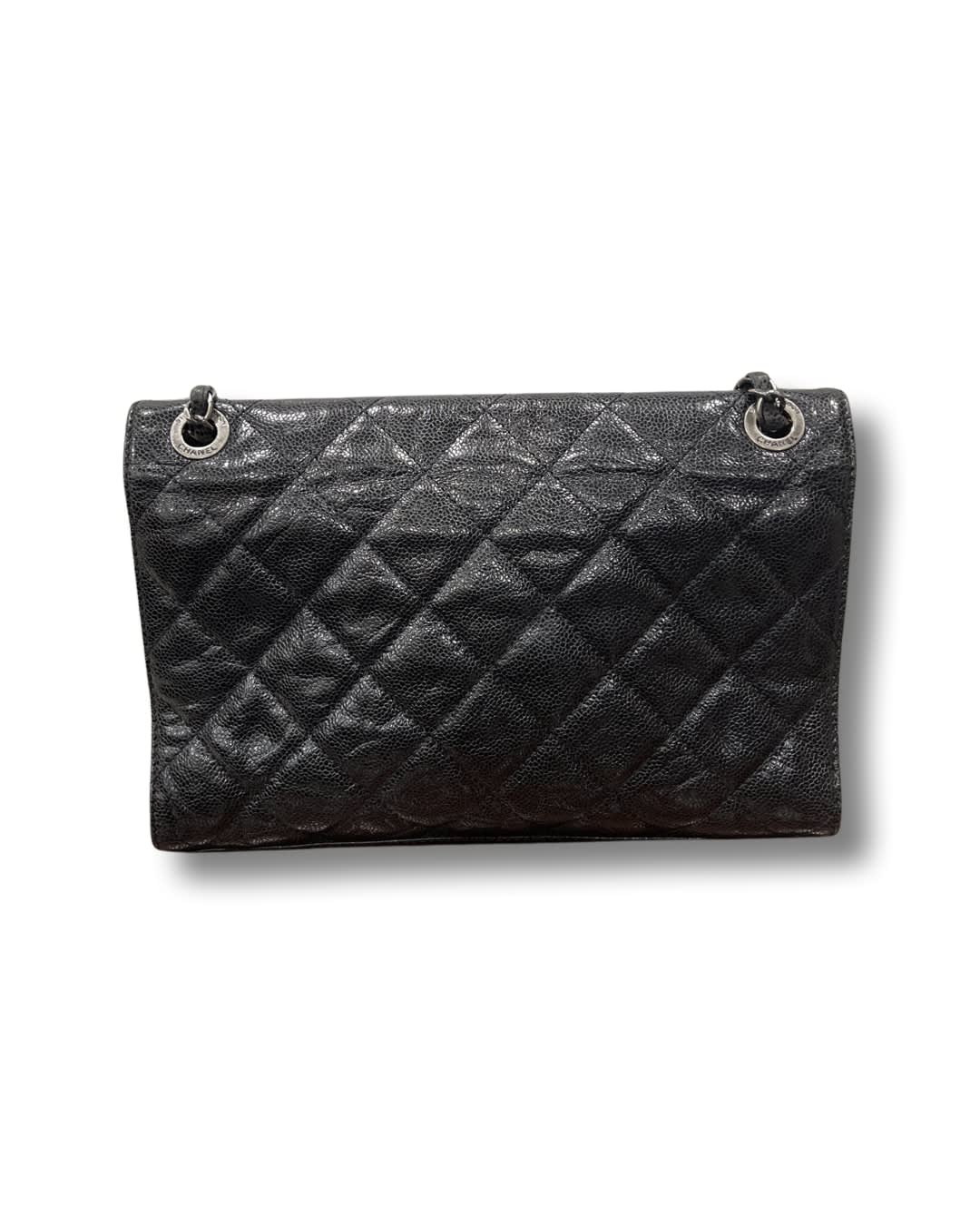 Chanel CC Crave Flap Bag Quilted Glazed Caviar Medium - Chanel - DOMO  Luxury Fashion