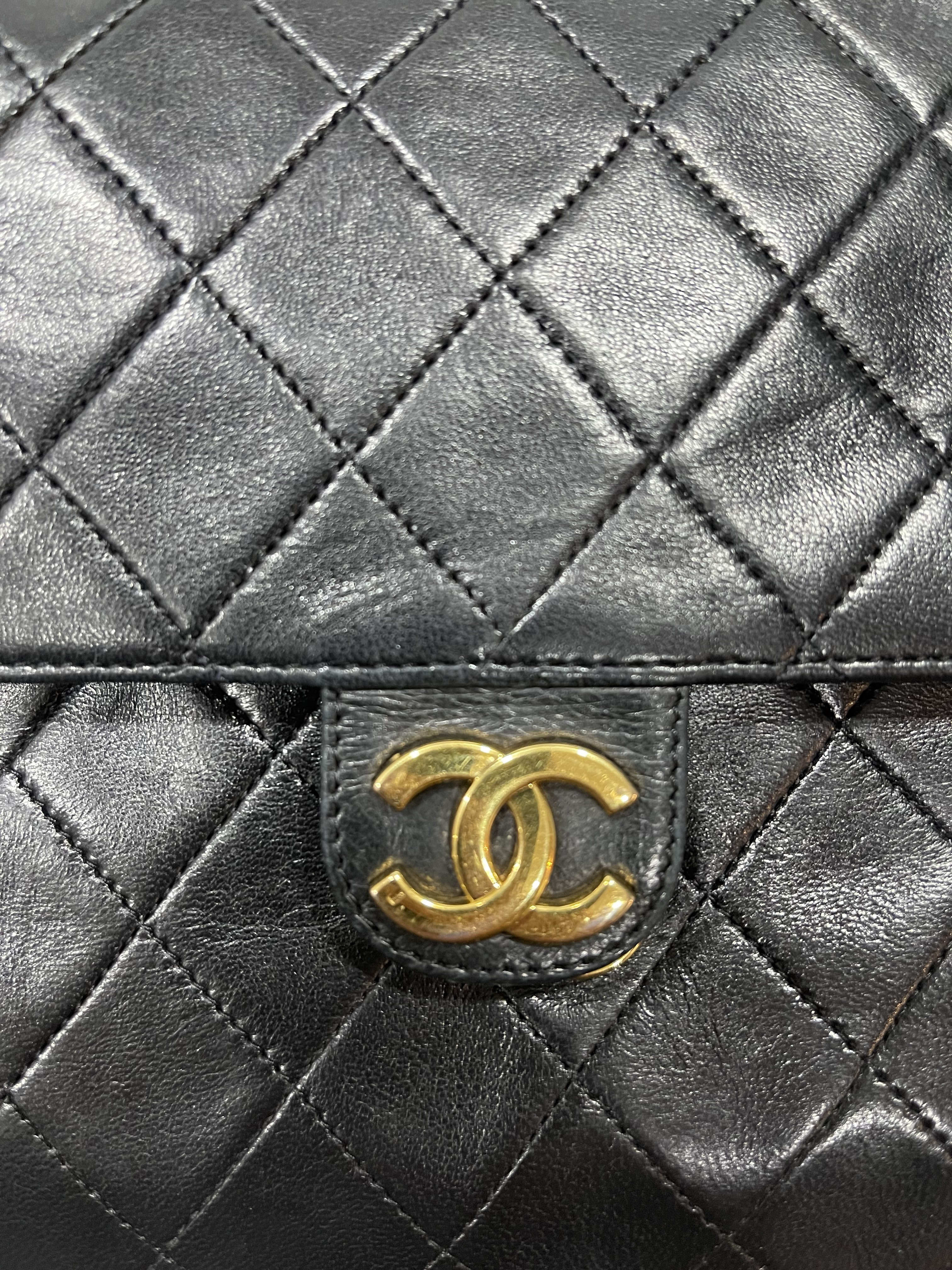Chanel Black Quilted Leather Single Flap Chain Shoulder Bag (Authentic  Pre-Owned) - ShopStyle