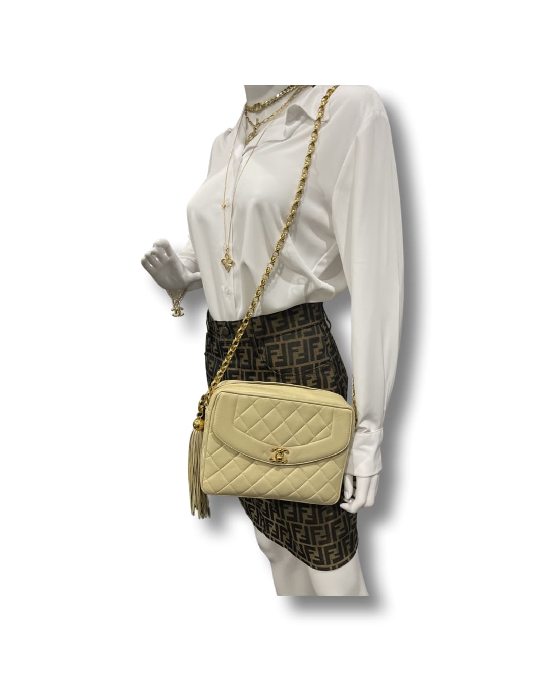 Chanel Quilted Tassel Crossbody Bag - Chanel - DOMO Luxury