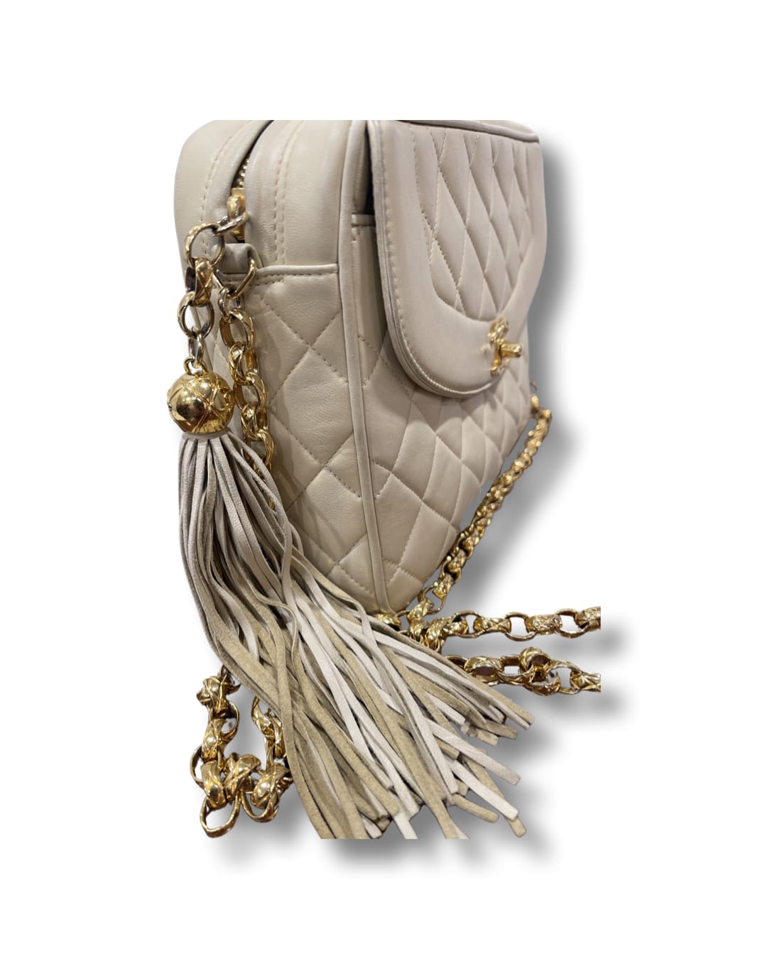 Chanel Quilted Tassel Crossbody Bag - Chanel - DOMO Luxury