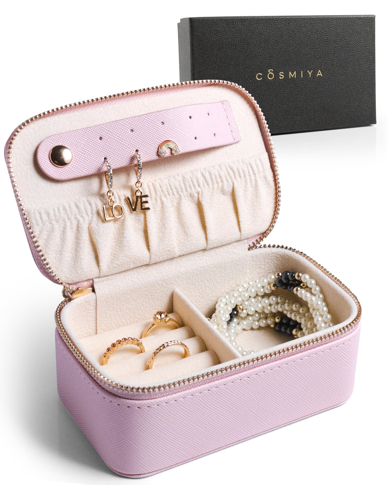 Pink Small Jewelry Box - Jewelry Boxes - COSMIYA  Travel Accessories  E-Commerce Shop in East Lyme