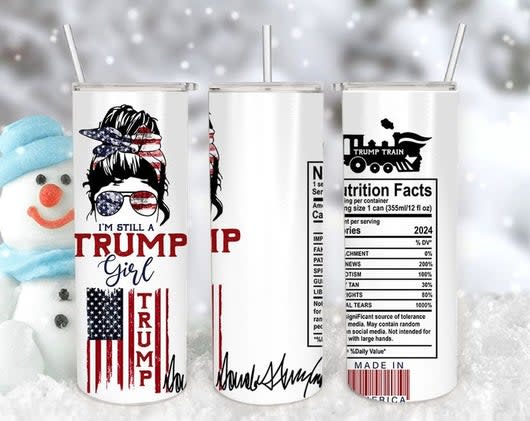 Trump Girl Tumbler, Yes, I'm a Trump Girl, Deal with it