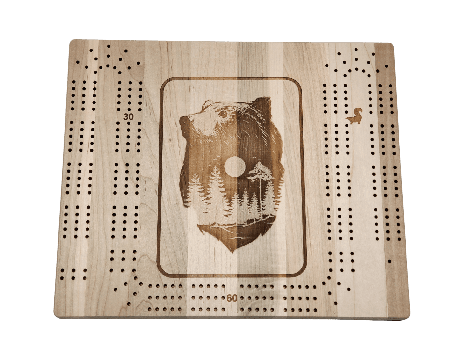 Bear Moon - Cribbage Boards - Millspec Products, LLC | Engravers