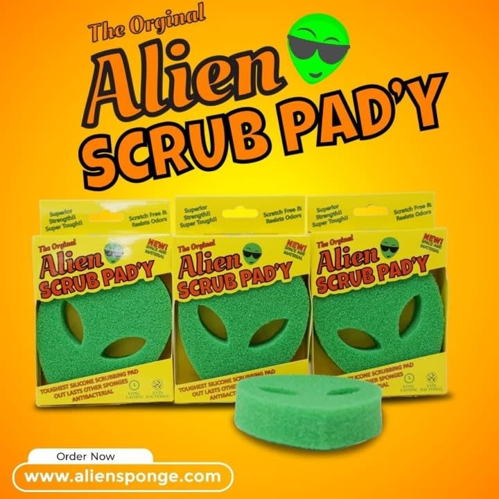 Alien Scrub Pad'y Alien Sponge