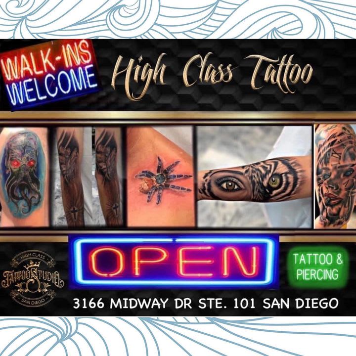 High Class Tattoo in San Diego CA  Fash