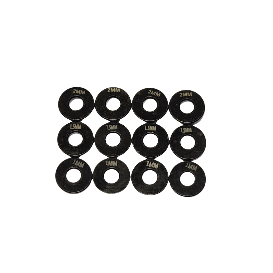 Brass 8mm Roll Centre Shim Sets (12pcs) Brass Shims / Aluminum Shims