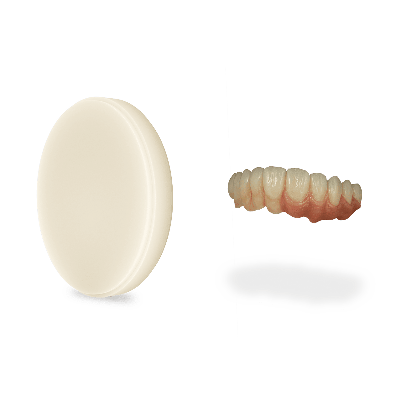 Harvest Dental Temp Esthetic PMMA Full Arch Hybrid For Implant Bar