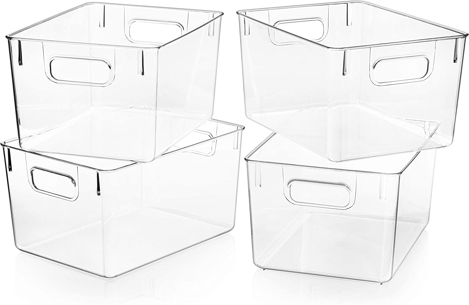 Clear Bin with Dividers