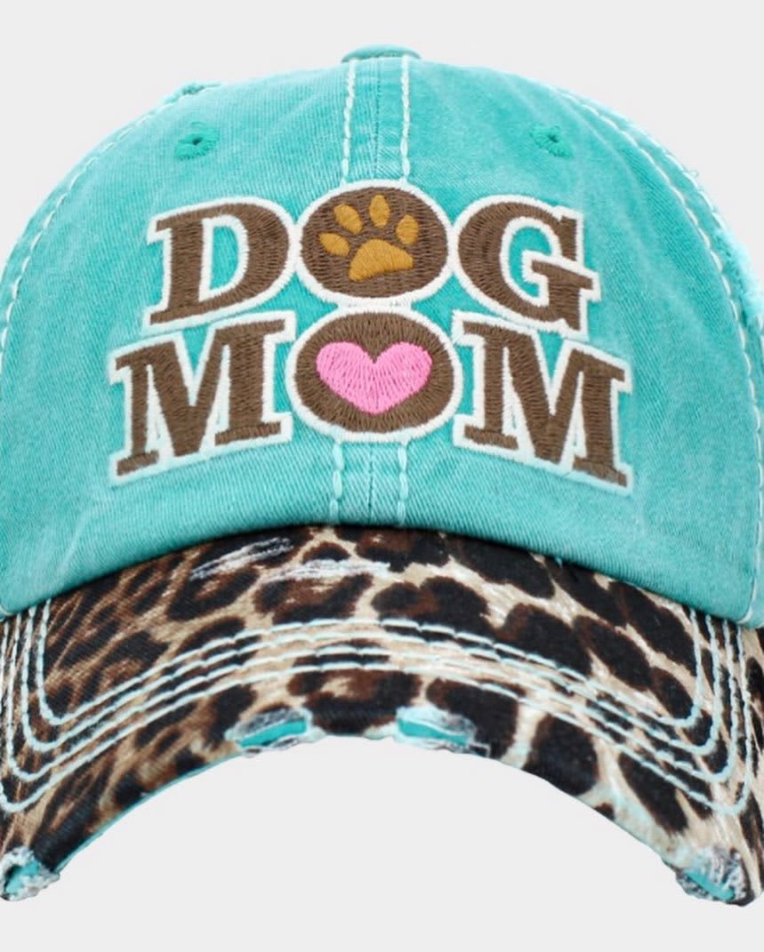 Cheetah Print Dog Mom Hats