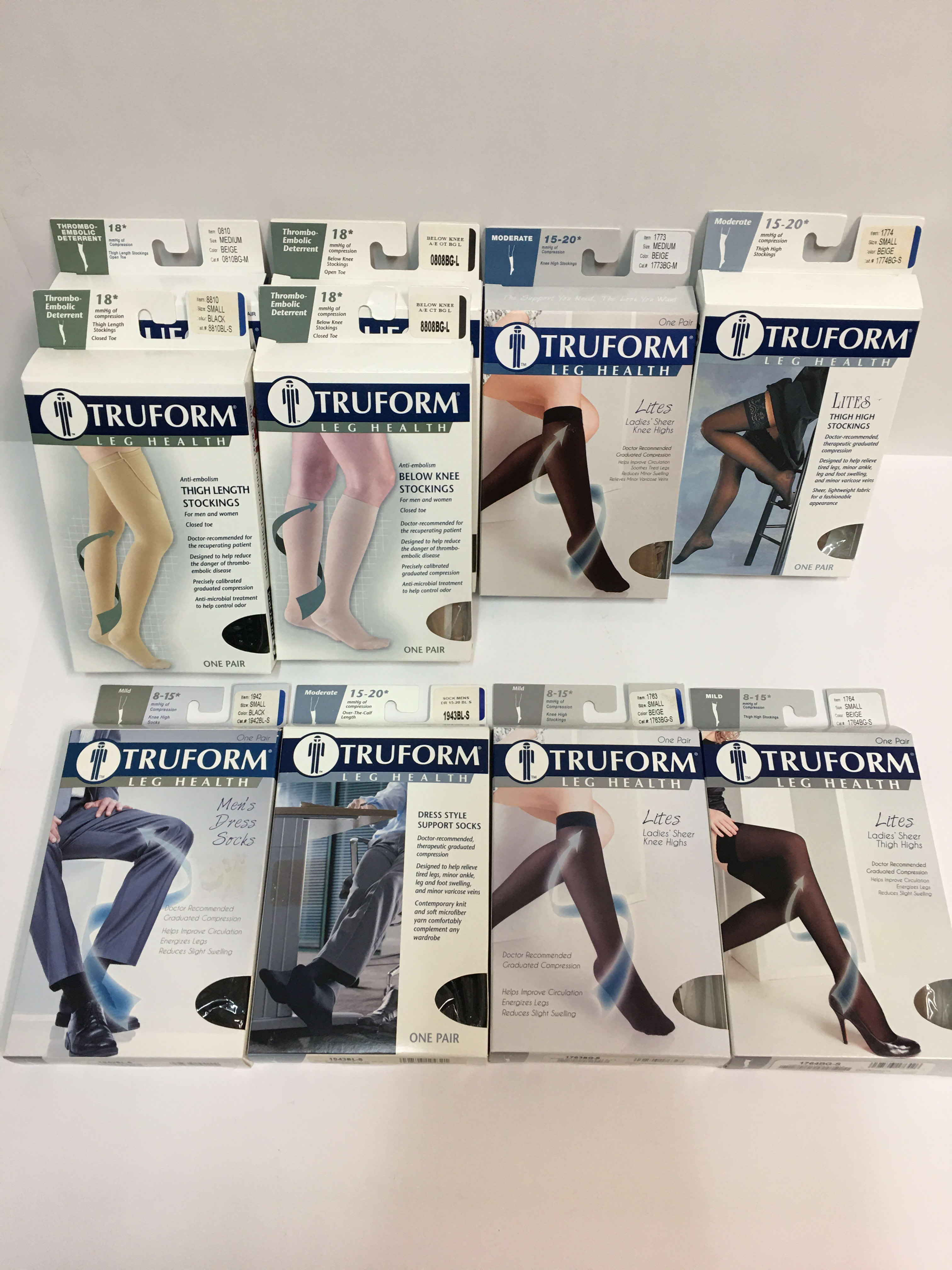 Activa, Anti-Embolism Stockings, H0401, Small, Thigh High, Beige, 18 mmHg,  New