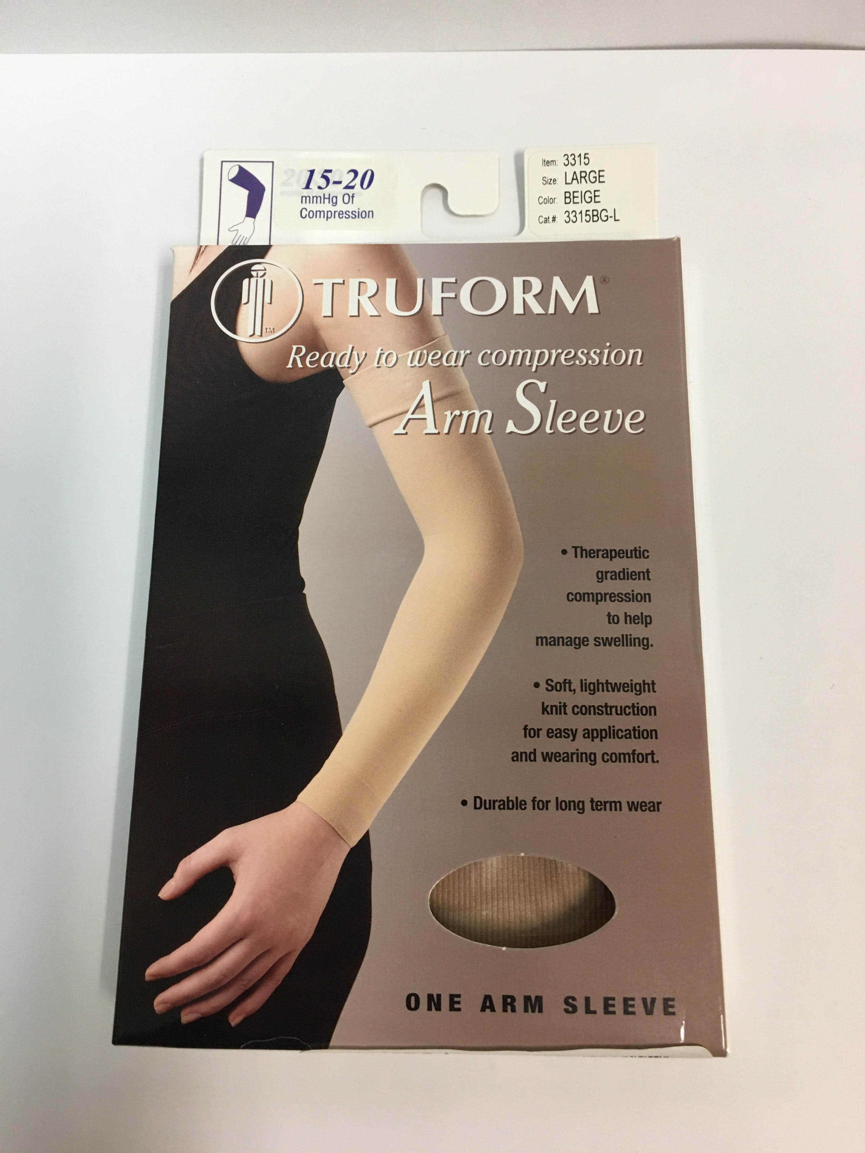 Allegro 20-30 mmHg Medical Compression Armsleeve/Gaunlet 64 Combo,Surgical  Compression Garment, Large