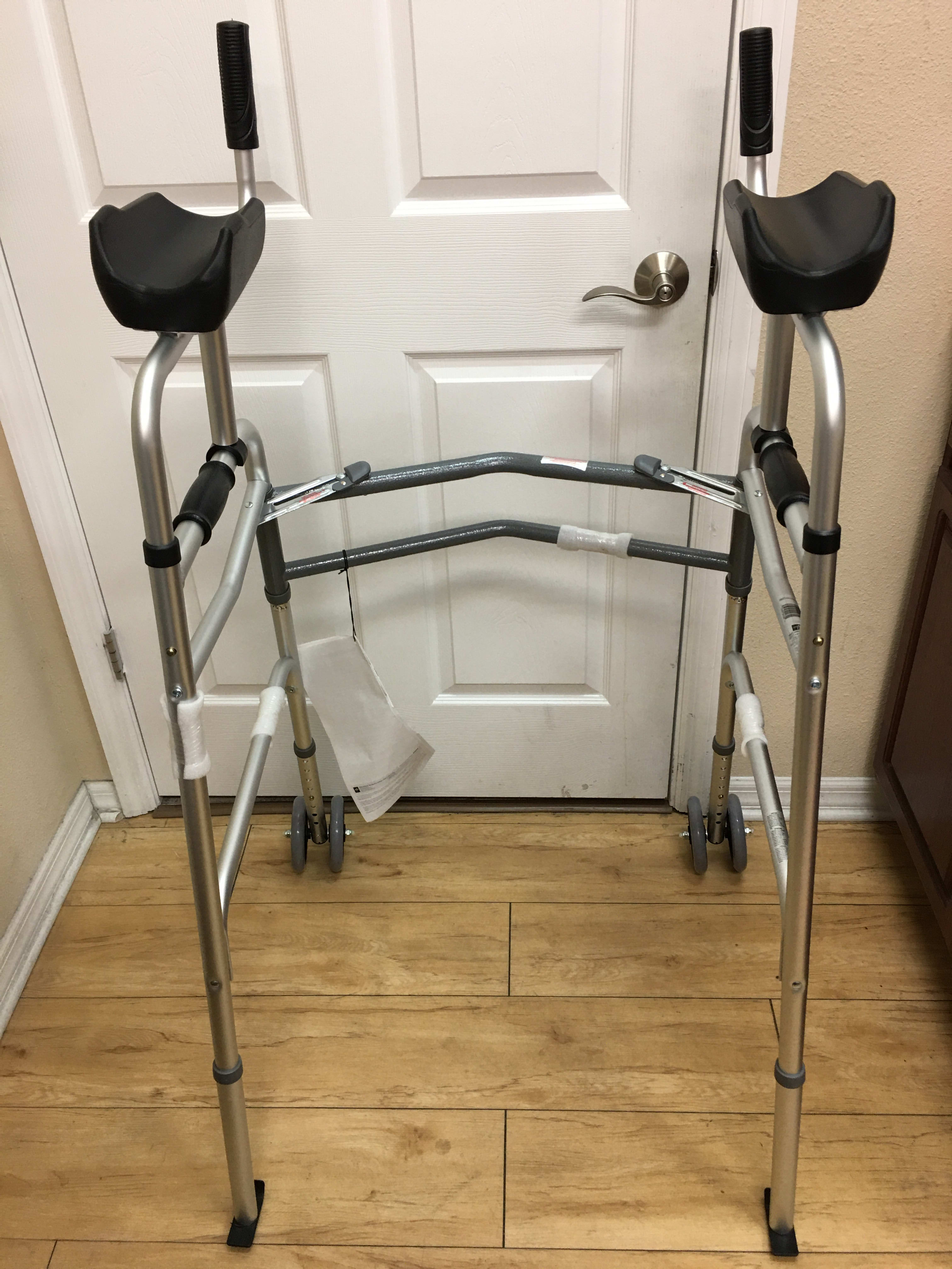 Walker Upright with Folding 5" Wheels Mobility St Joseph Pharmacy