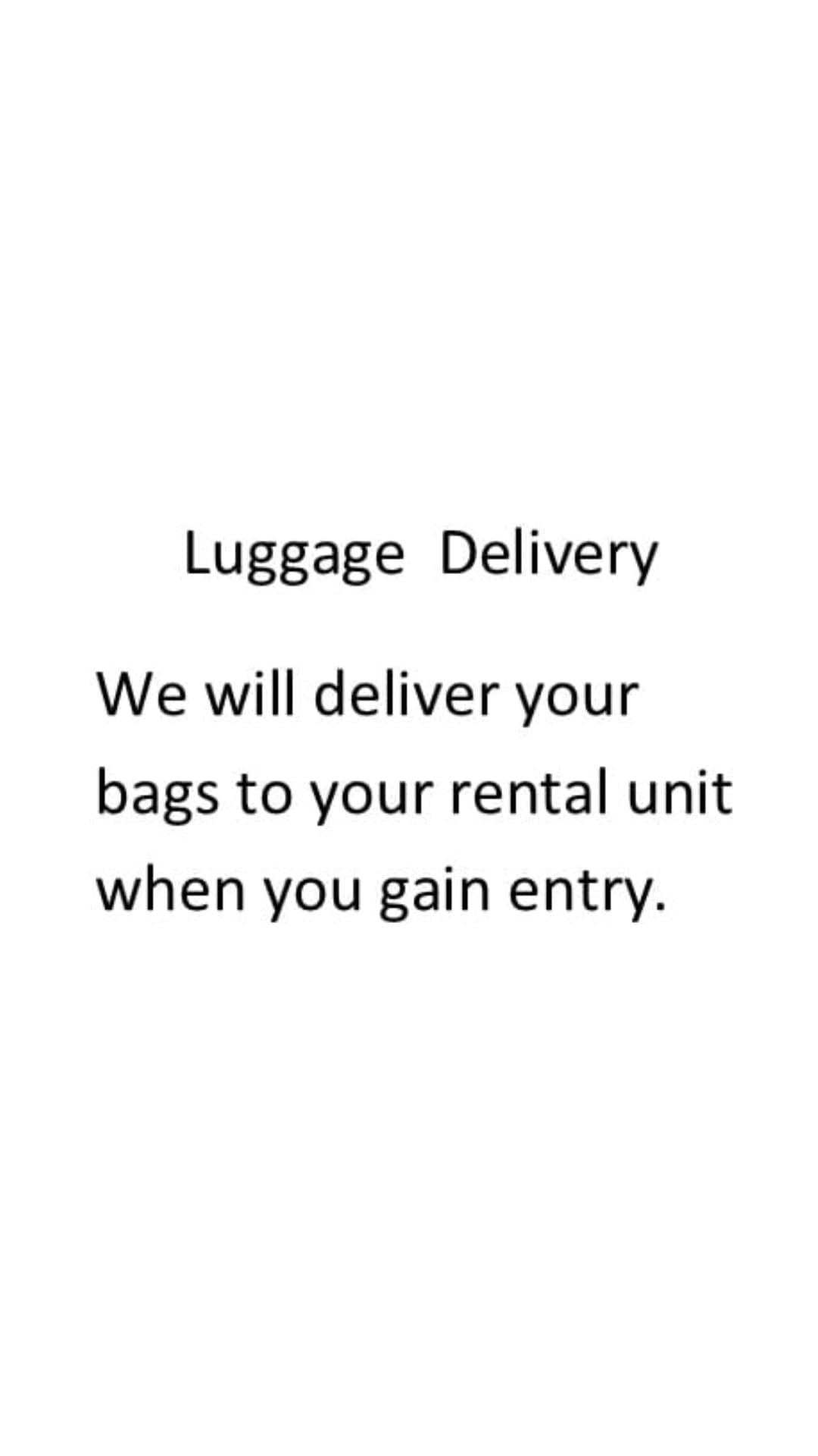 LUGGAGE DELIVERY ARRIVALS Daily Luggage Storage Stow My Bags
