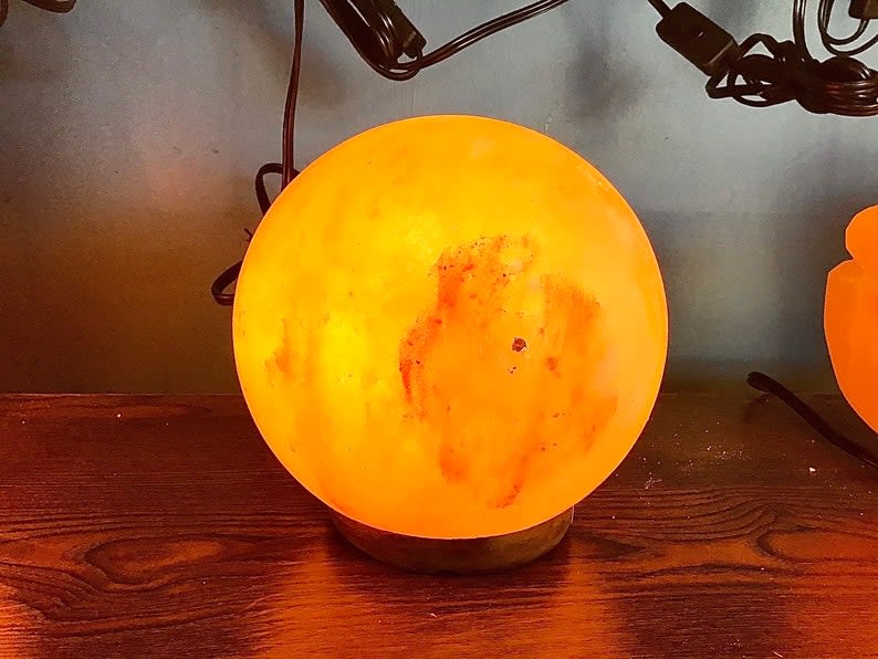 Store Spherical Himalayan Salt Lamp