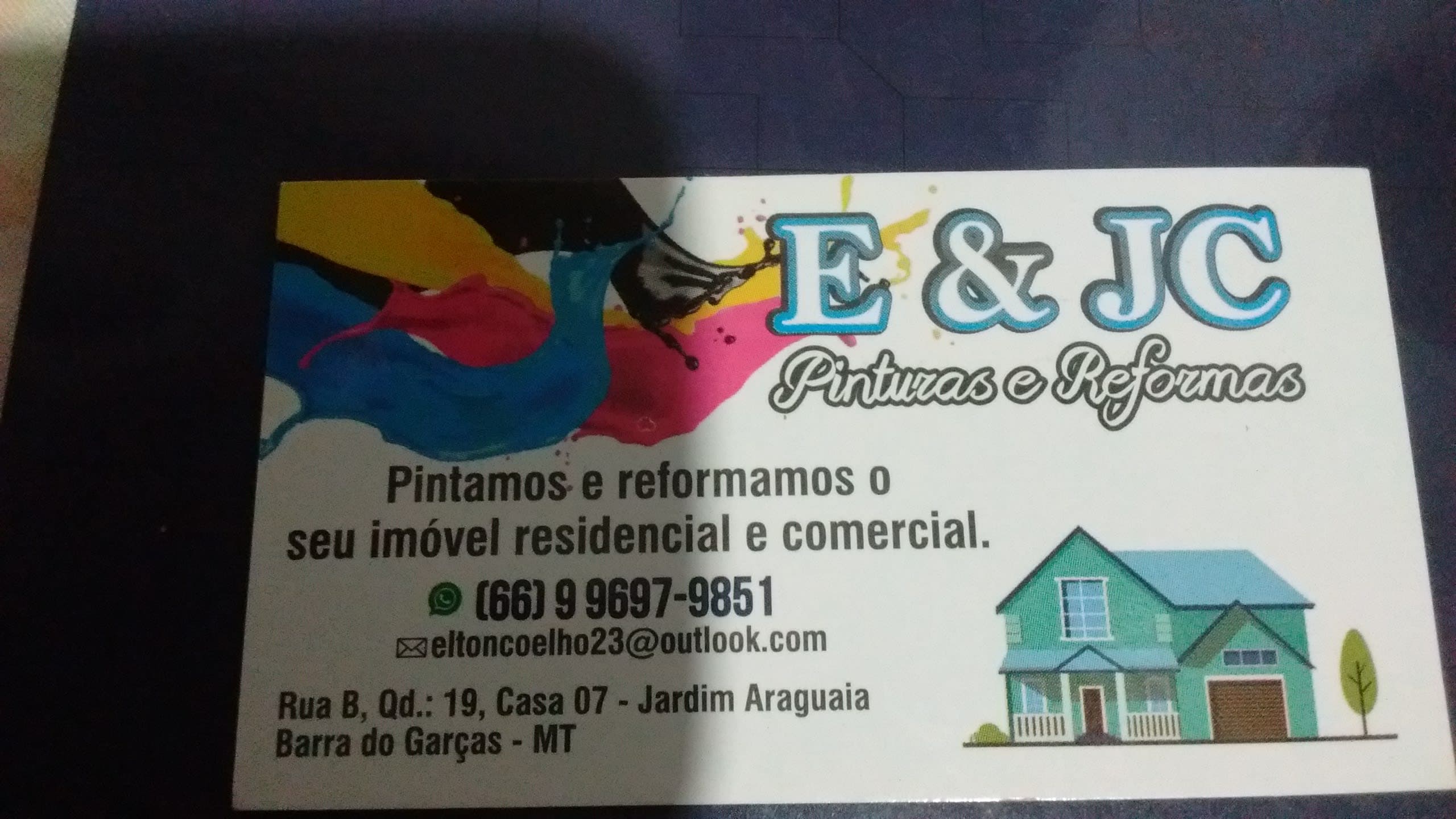 E & JC Pinturas Residencial, Comercial em Geral
