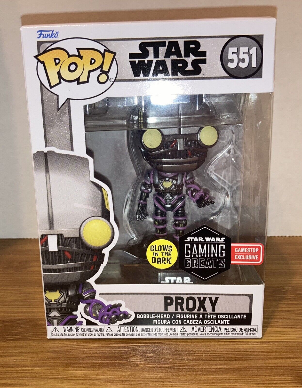 Funko POP! Star Wars Proxy 5-in Glow-in-the-Dark Vinyl Bobblehead GameStop  Exclusive