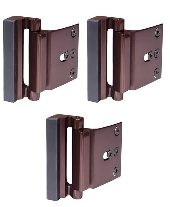 Superblock Door Lock 3 Pack (Polished Bronze) Super Heavy Duty Door