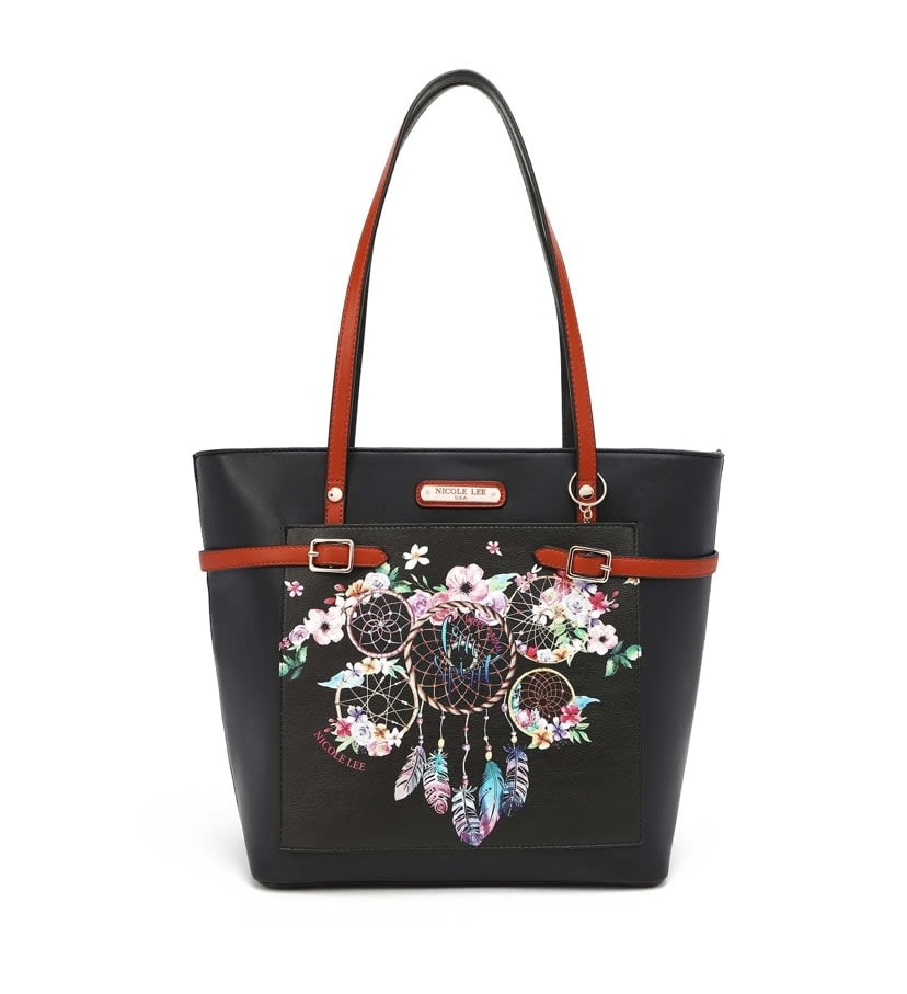 Nicole Lee Success in New York Handbag, Push Lock Closure, Embellished NYC  City Bag with Optional Crossbody Strap, Success in New York, Success in New  York : Buy Online at Best Price