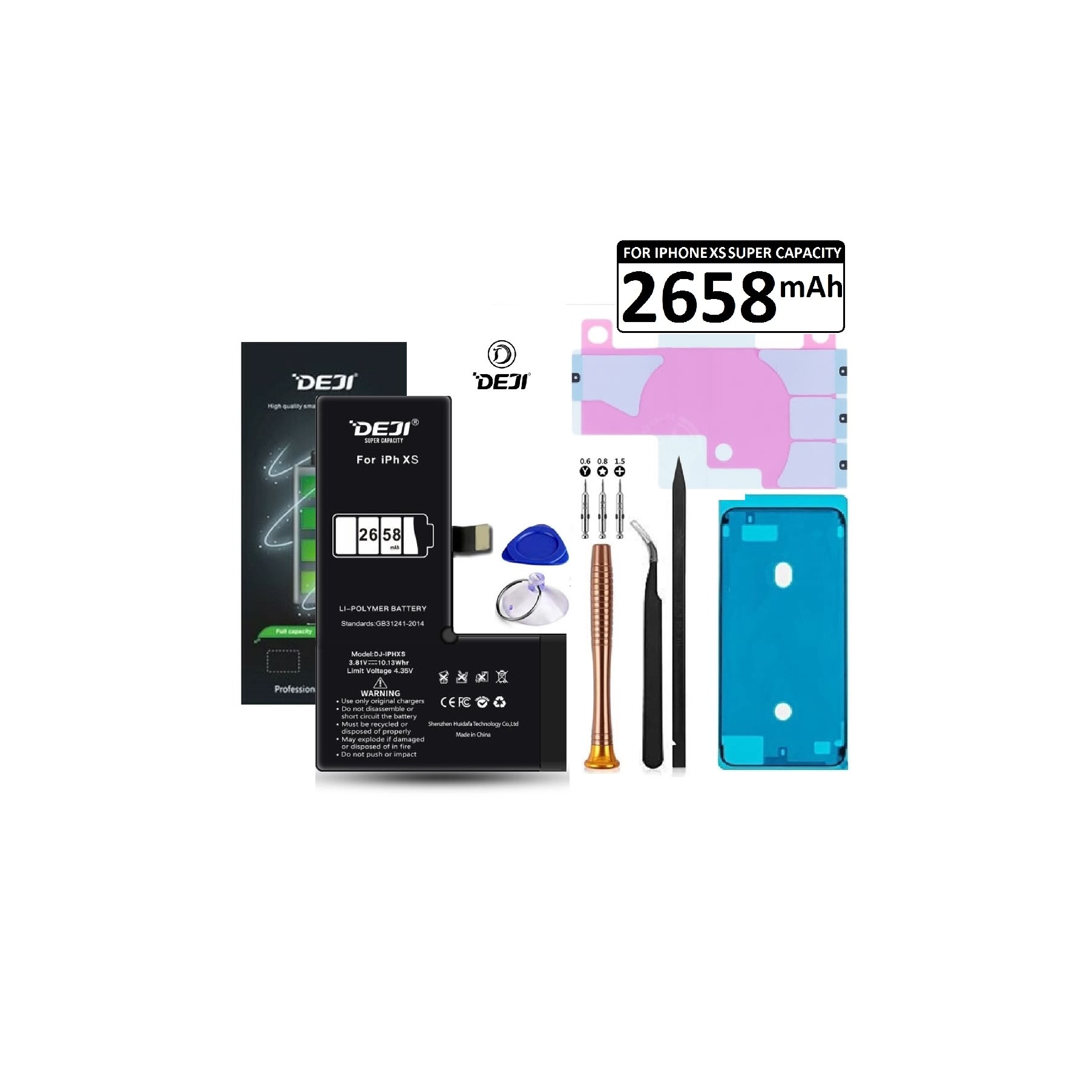 iPhone XS 2658mAh Battery - Deji® Standard Capacity Batteries for ...