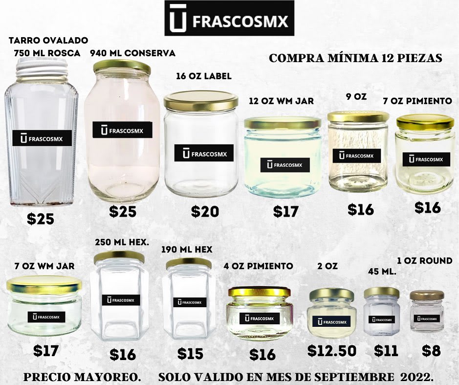 Las mejores ofertas en Frascos de vidrio de 2 OZ