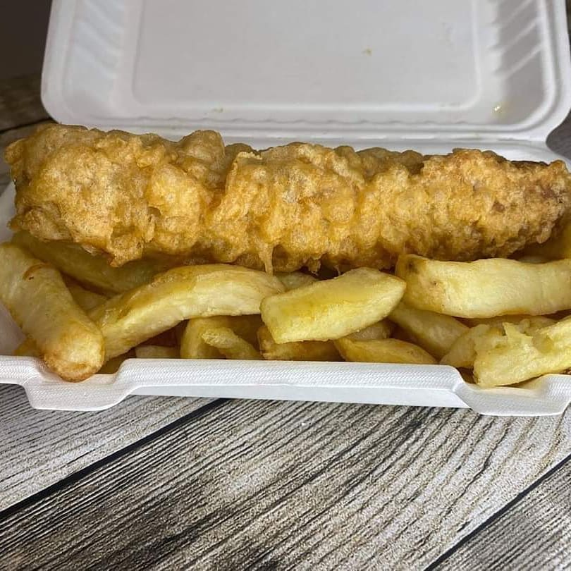 BATTERED JUMBO SAUSAGE Mobile Fish and Chip Van Country Fried