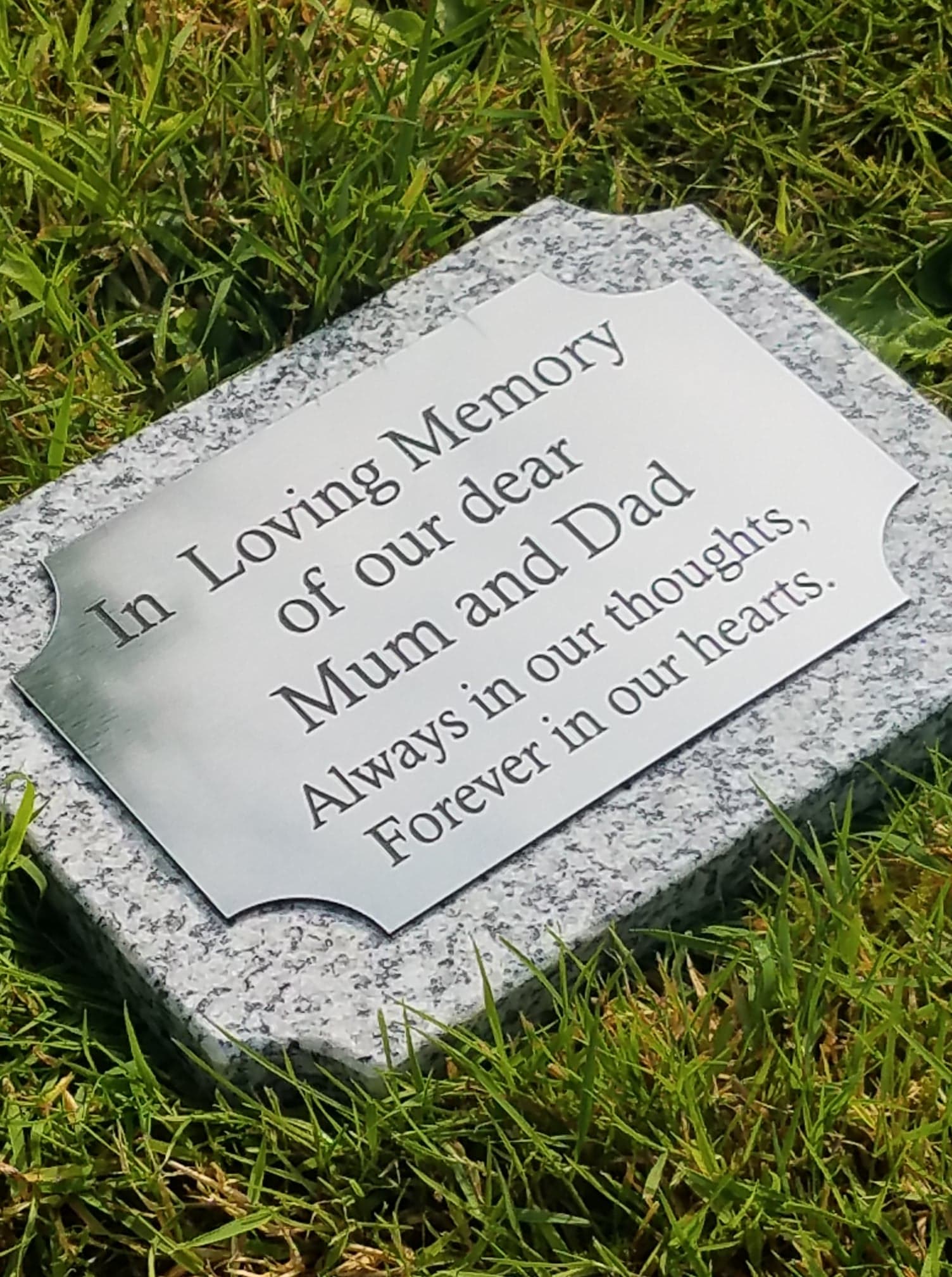 Grave Marker Grave Plaque Flat Granite Memorial Plaque Cemerty Stone A12